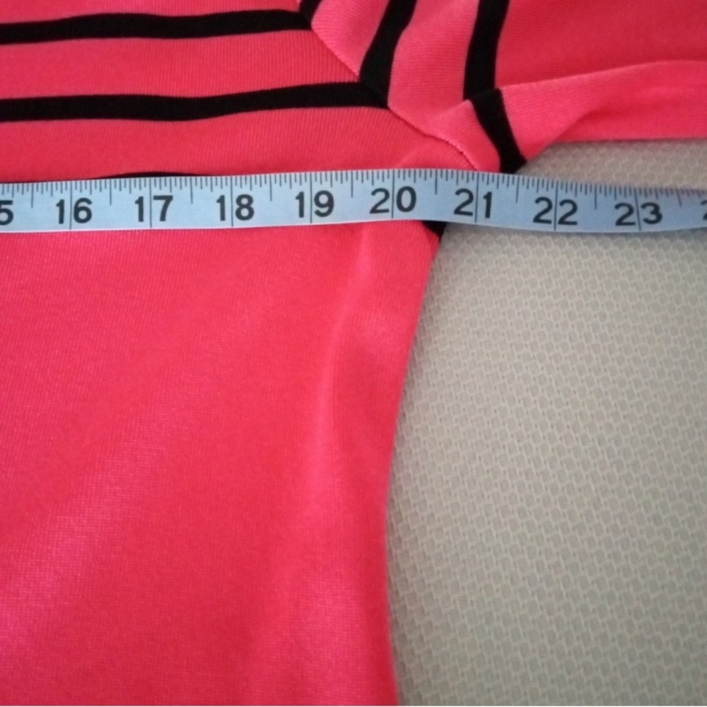 Misook black & pink striped cardigan sweater size petite small - Picture 8 of 10